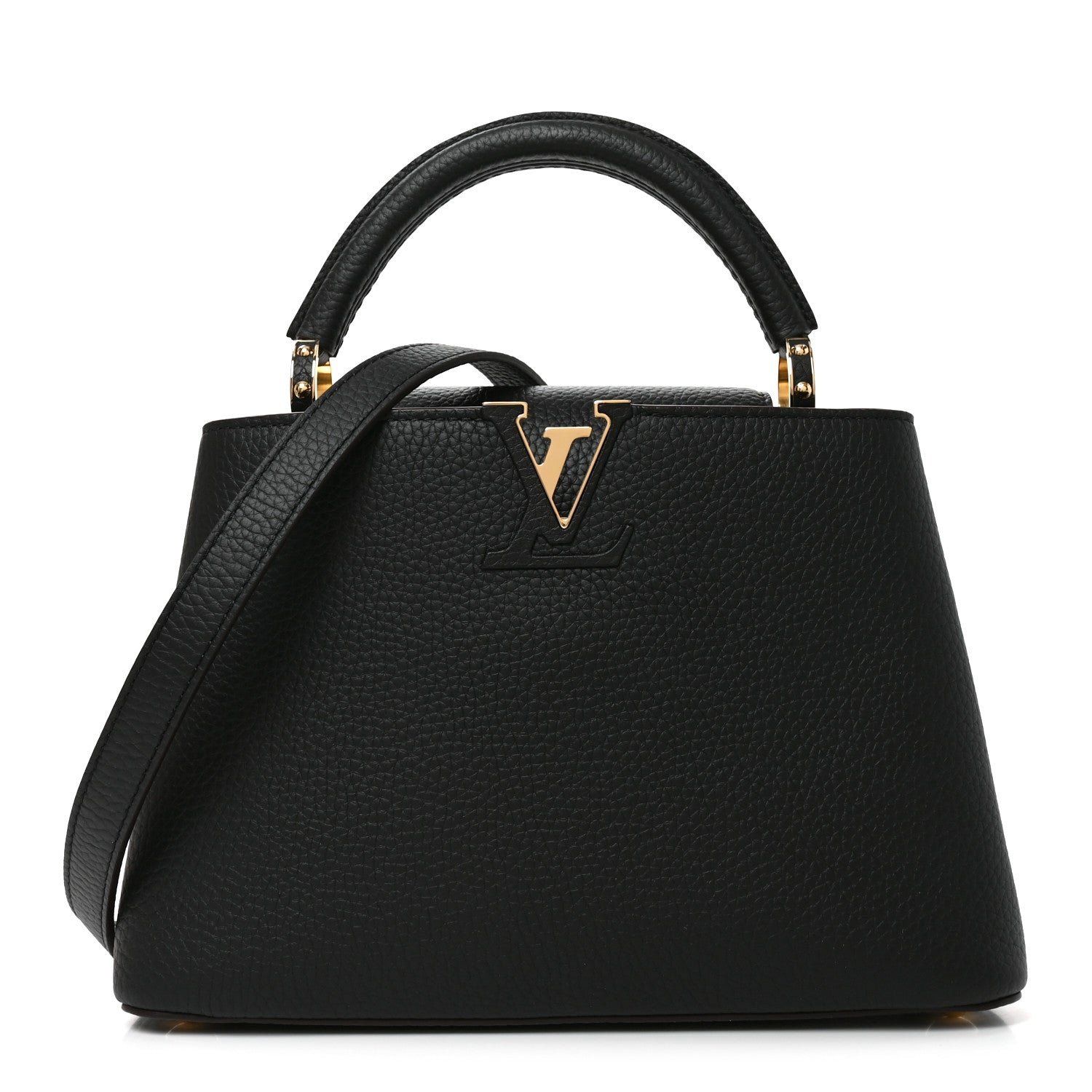 Louis Vuitton Taurillon Capucines BB Black