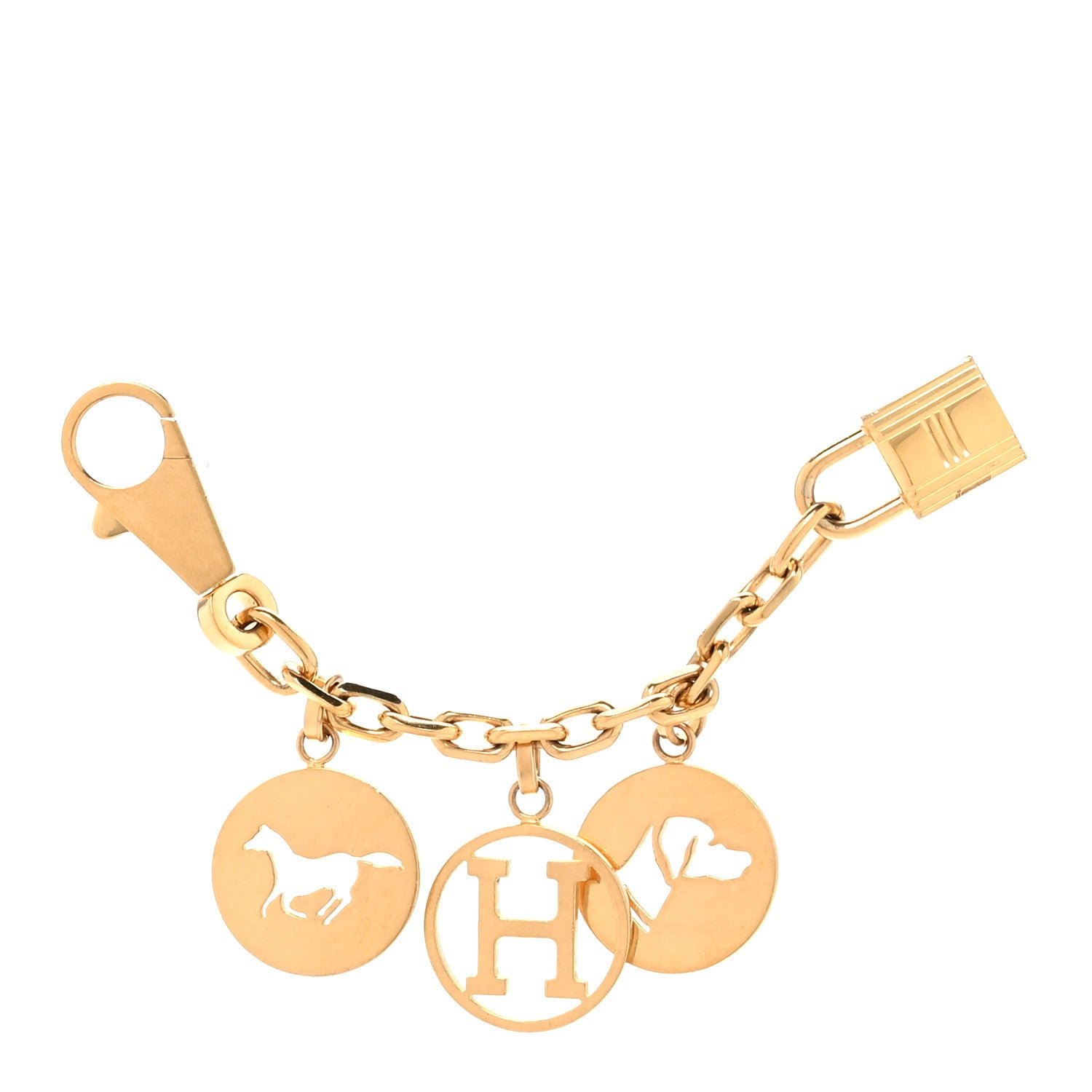 Hermes Breloque Bag Charm Gold