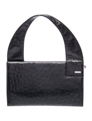Ostrich Top Handle Bag Vintage