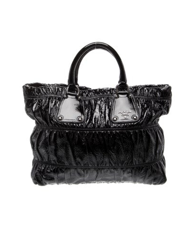 Prada Vernice Leather Top Handle Bag
