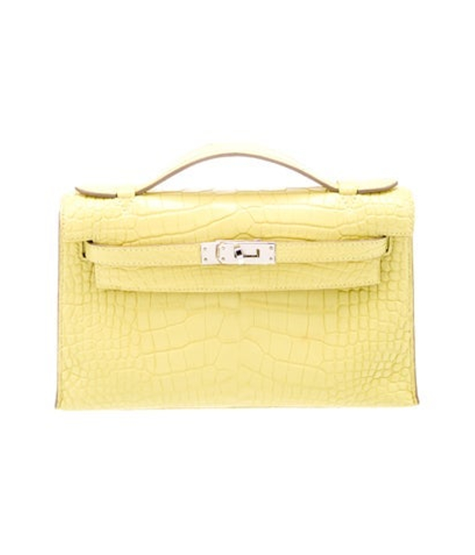 Hermes Matte Alligator Kelly Pochette