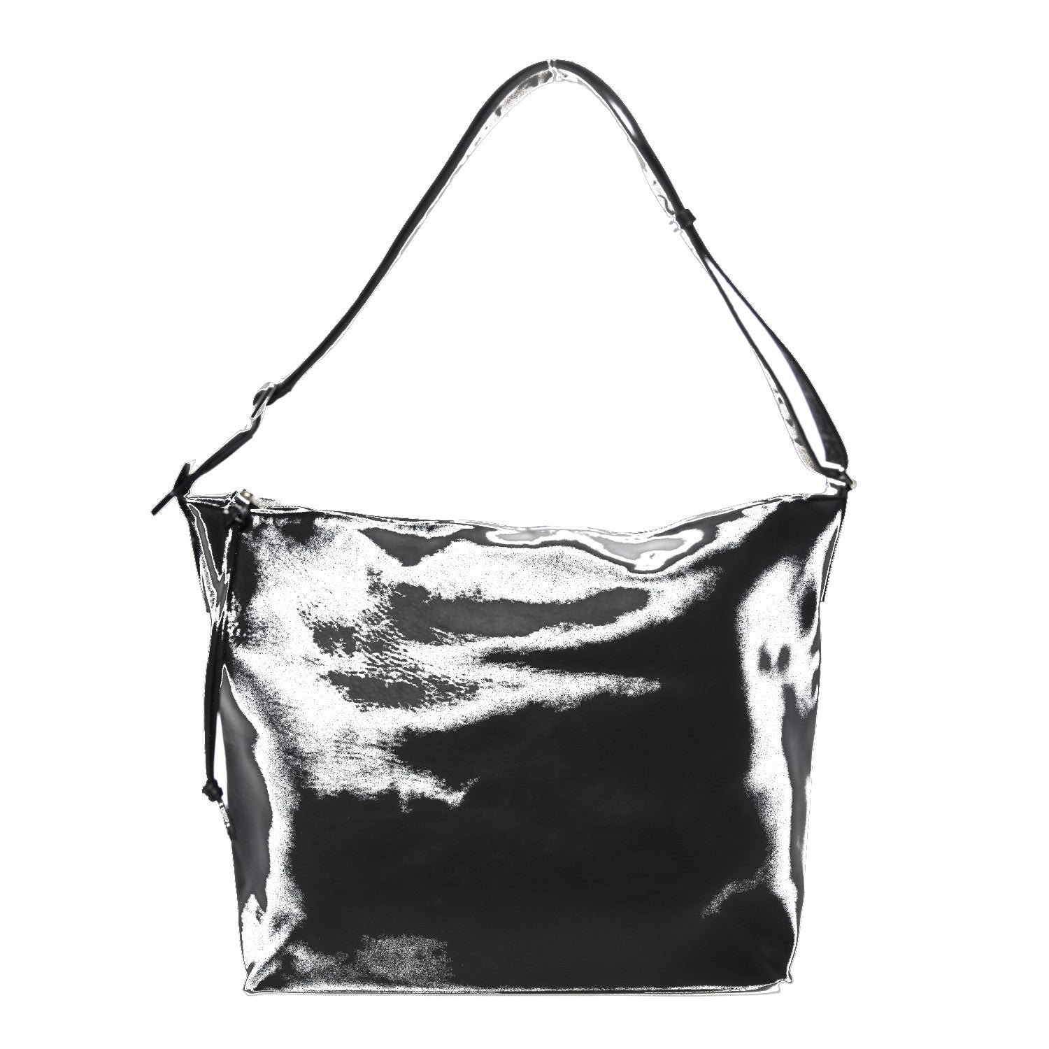 Loewe Loewe Supple Smooth Calfskin Jacquard Medium Cubi Crossbody Bag Black