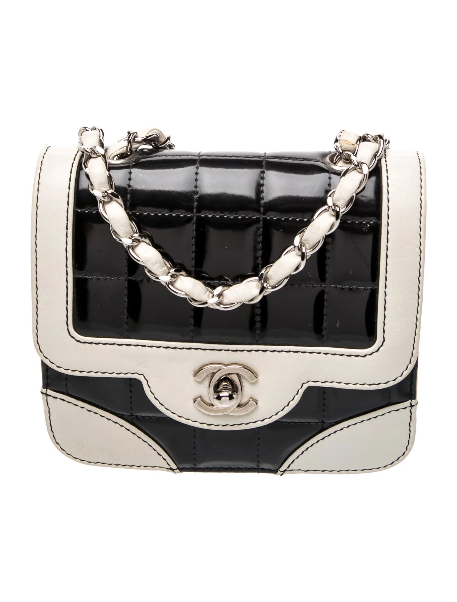 Square Quilt Flap Bag