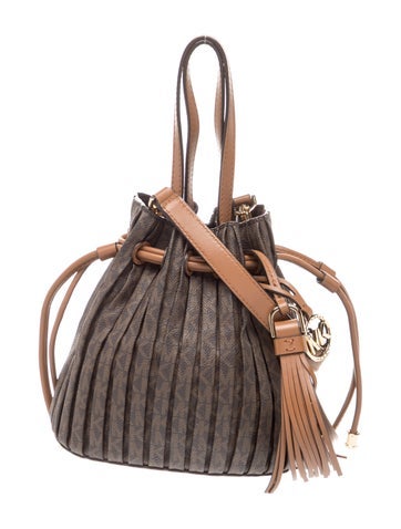 Michael Kors Leather Bucket Bag