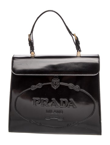Spazzolato Leather Top Handle Bag