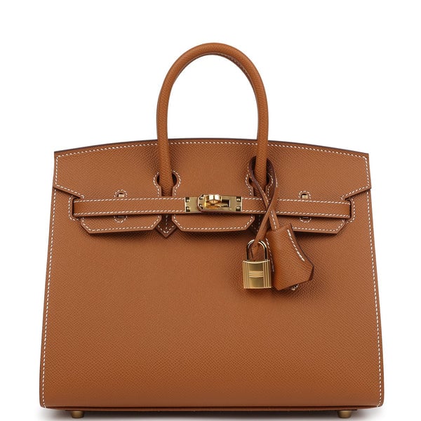 Hermes Hermes Birkin Sellier 25 Gold Epsom Gold Hardware