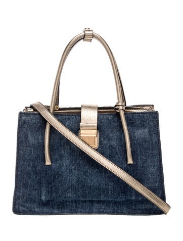 Miu Miu Denim Top Handle Bag