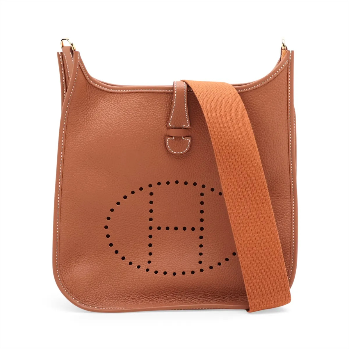 Hermès evelyn 3 29 PM Taurillon Clemence Gold Gold Metal Fittings
