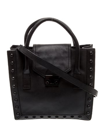 Loeffler Randall Leather Top Handle Bag