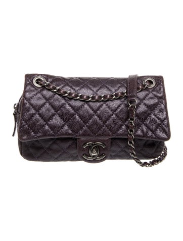 Quilted Caviar Small Easy Flap Bag