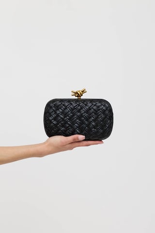Bottega Veneta Foulard Intrecciato Knotted Clutch