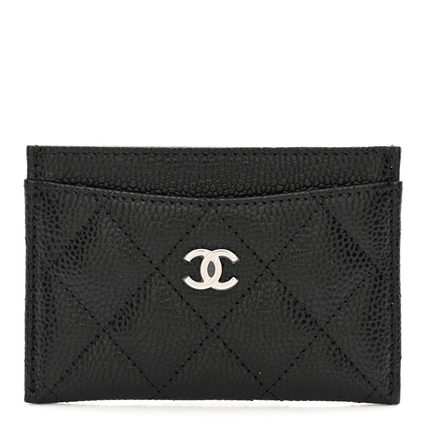 Chanel Caviar Quilted Card Holder Black