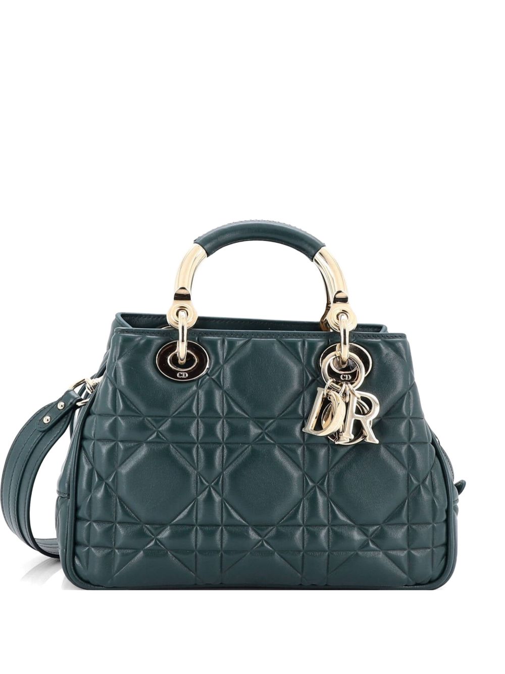 Lady 95.22 Bag Cannage Embossed Leather Small crossbody bag