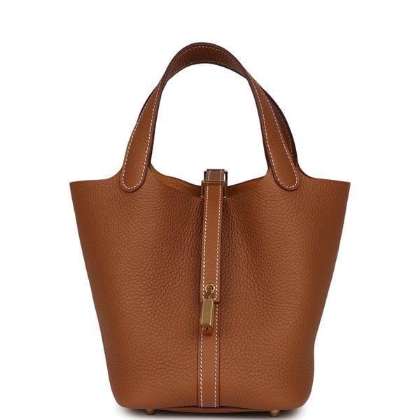 Hermes Picotin Lock 18 Gold Clemence Gold Hardware