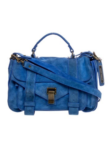 Suede Top Handle Bag