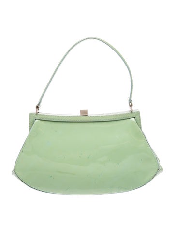 Moschino Patent Leather Top Handle Bag