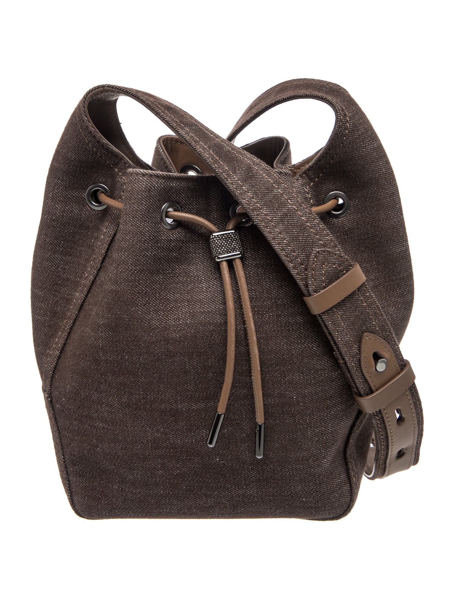 Denim Bucket Bag w/ Tags