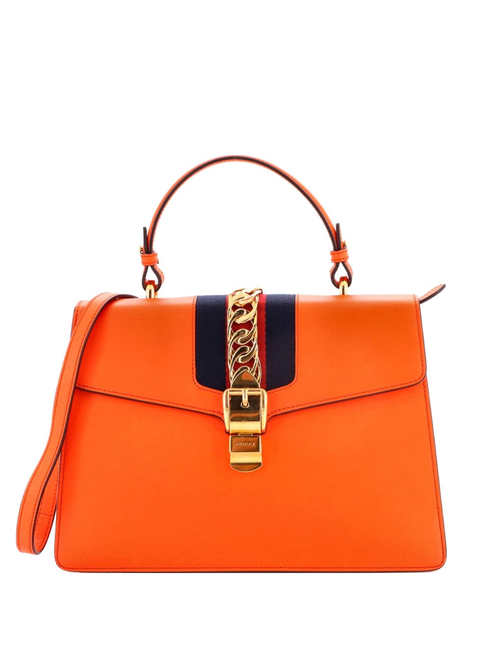 Sylvie Top Handle Bag Leather Medium satchel