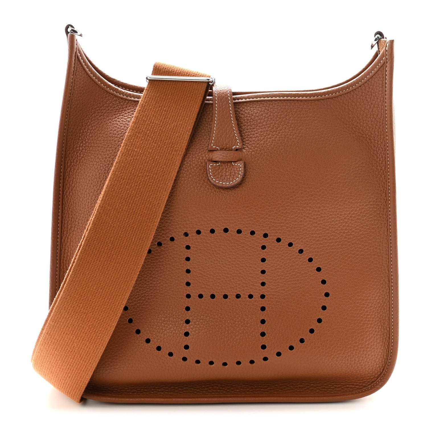 Hermes Taurillon Clemence Evelyne III PM Gold