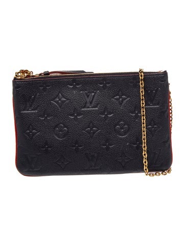 Double Zip Pochette Monogram Pouch