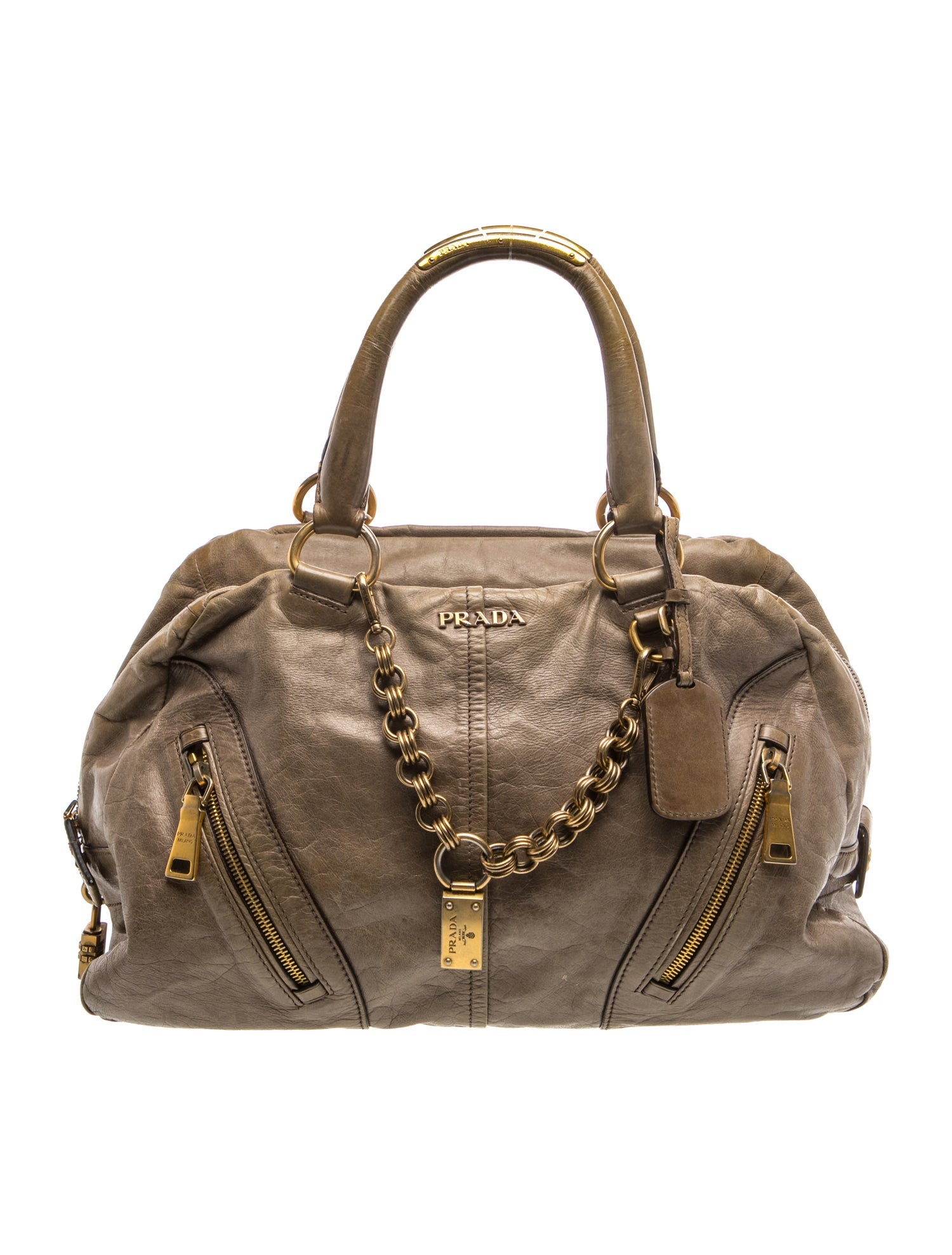 Signature Vitello Shine Bowler Bag