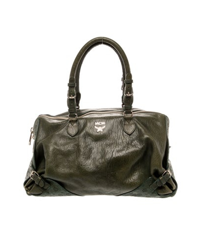 MCM Leather Top Handle Bag