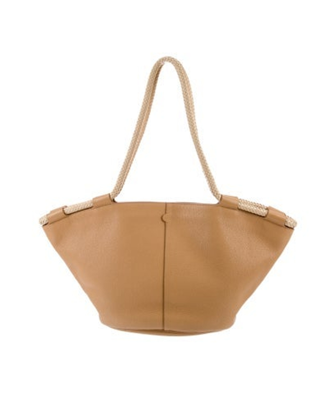 The Row Row Calfskin Market Braided Tote Bag