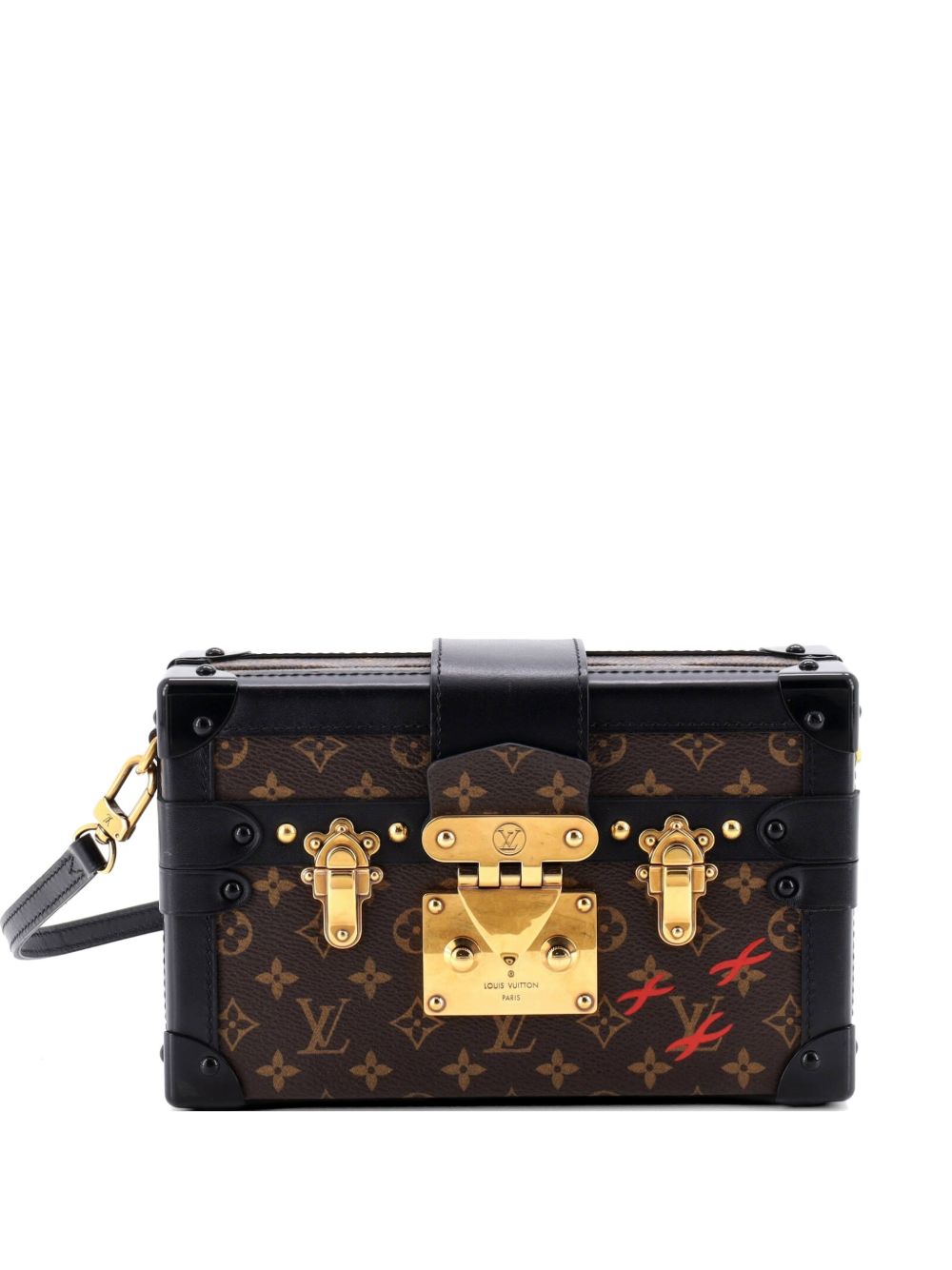 Petite Malle Handbag Monogram Canvas clutch bag