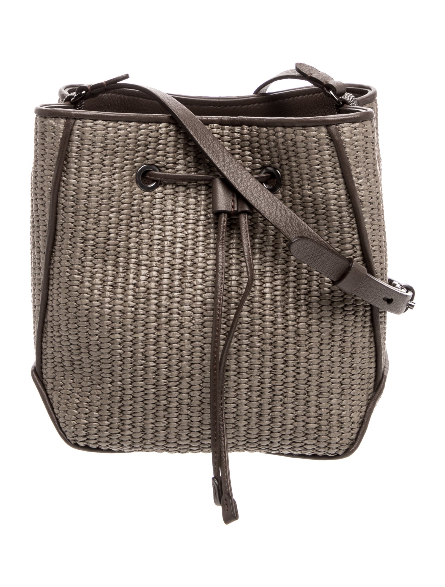 Brunello Cucinelli Raffia Crossbody Bag w/ Tags