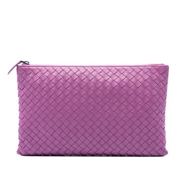 Leather Nappa Intrecciato Clutch