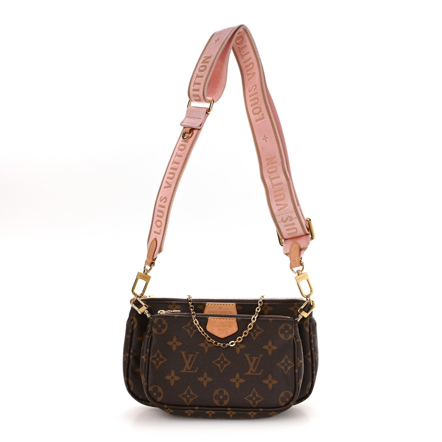 Louis Vuitton Monogram Multi Pochette Accessories Rose Clair