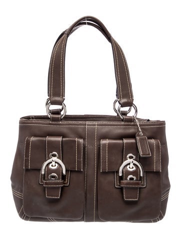Leather Top Handle Bag