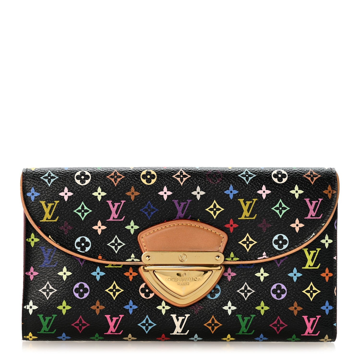 Louis Vuitton Monogram Multicolor Eugenie Wallet Black Grenade