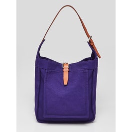 Hermes Hermes Purple Canvas Marwari PM Bag