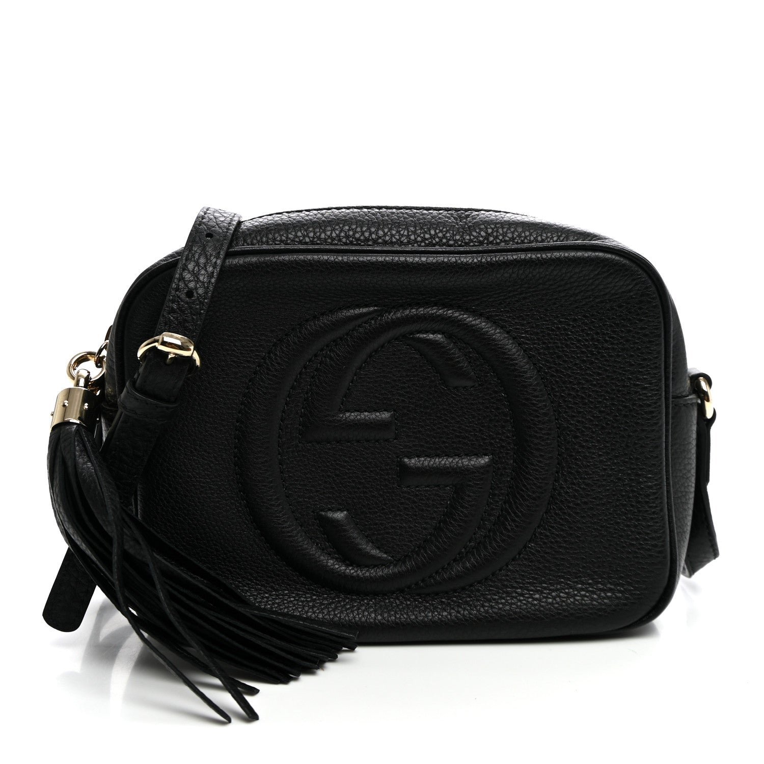Gucci Pebbled Calfskin Small Soho Disco Bag Black