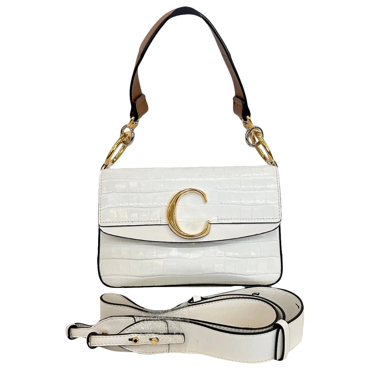 Chloe C leather crossbody bag