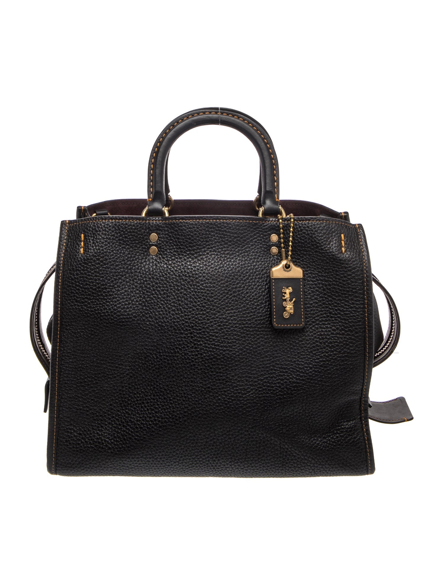 Leather Top Handle Bag