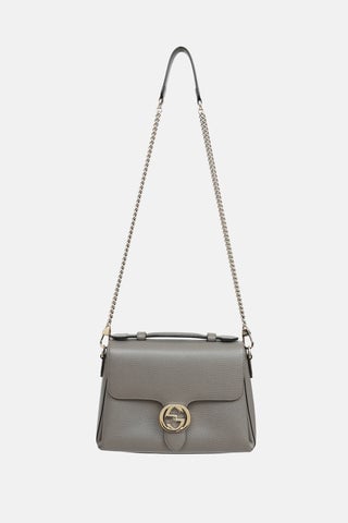 Leather Dollar Chain Bag