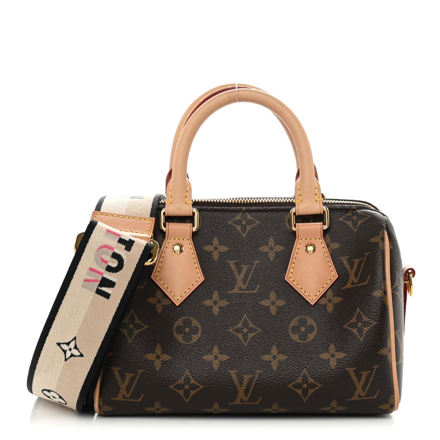 Louis Vuitton Monogram Speedy Bandouliere 20 Black