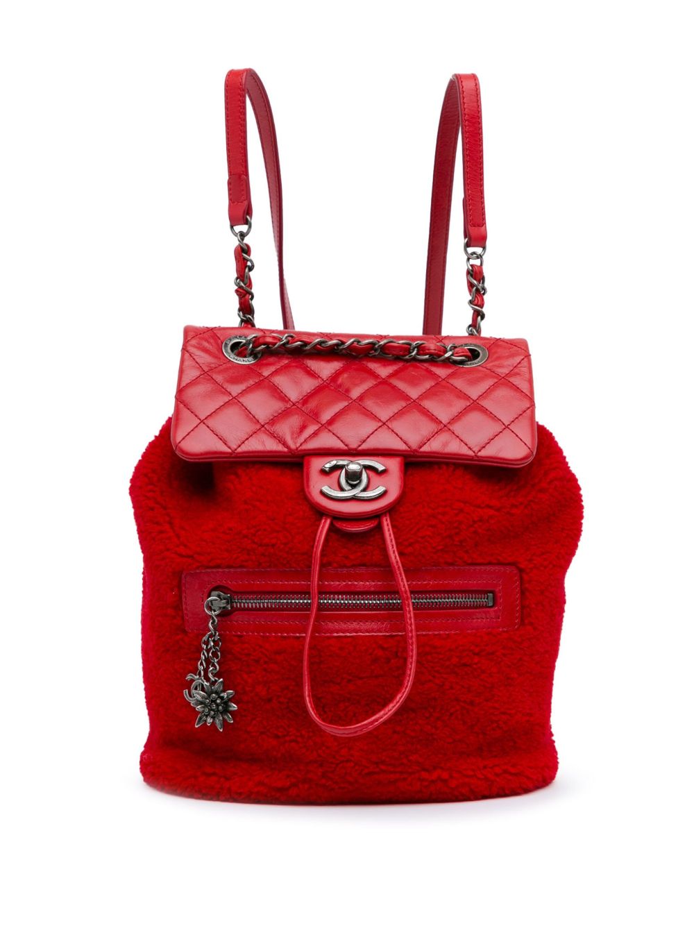 2015-2016 Small Shearling and Glazed Calfskin Mountain backpack