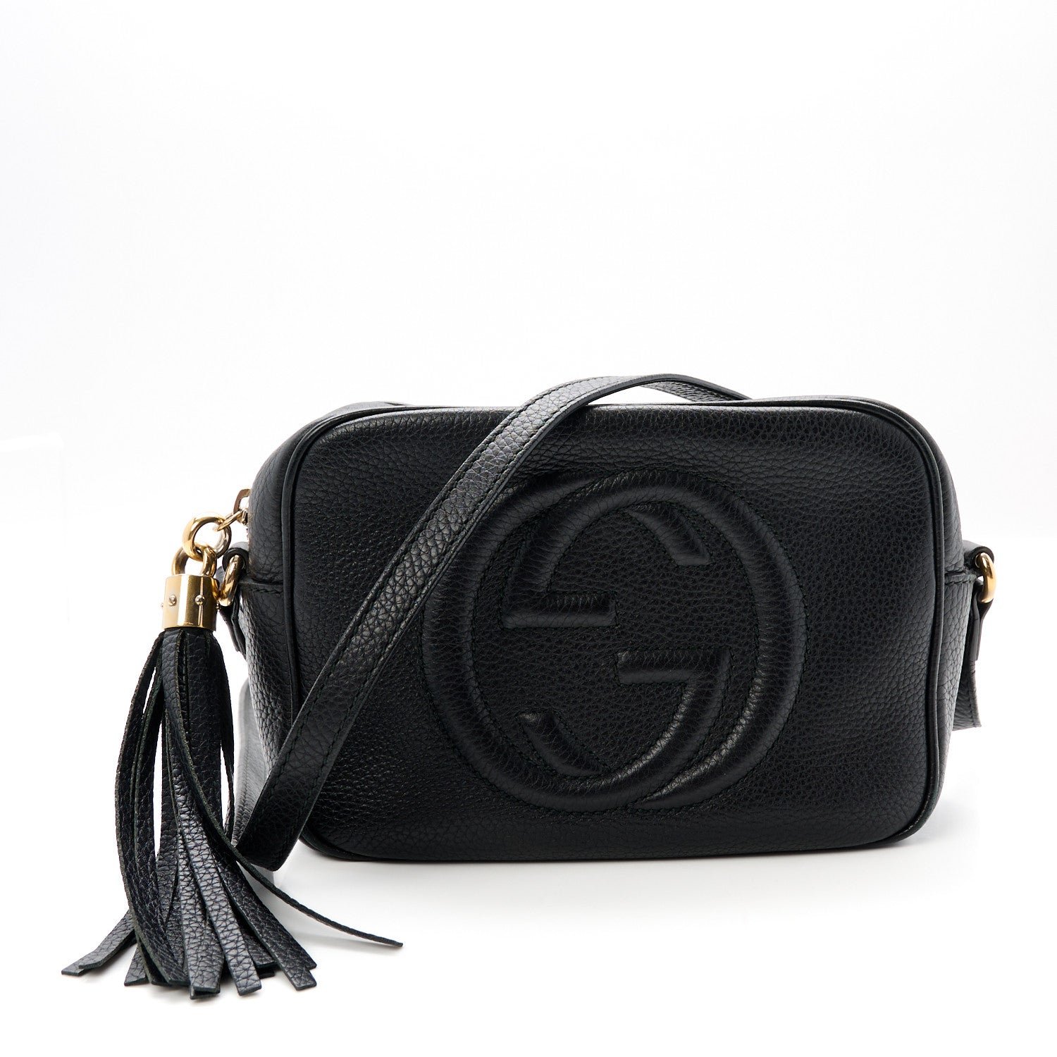 Gucci Pebbled Calfskin Small Soho Disco Bag Black