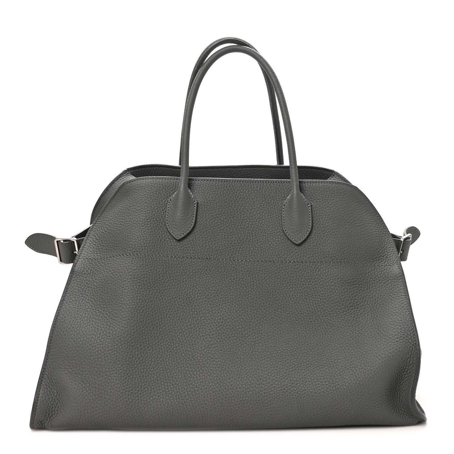 The Row Matte Grained Calfskin Soft Margaux 15 Timouse Grey