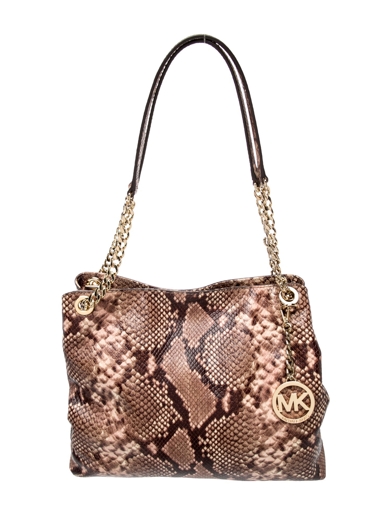 Embossed Leather Shoulder Bag