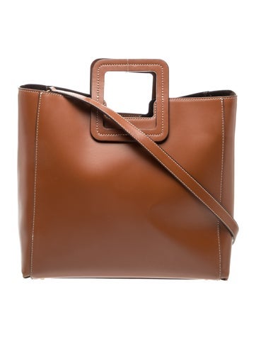 Staud Leather Top Handle Bag
