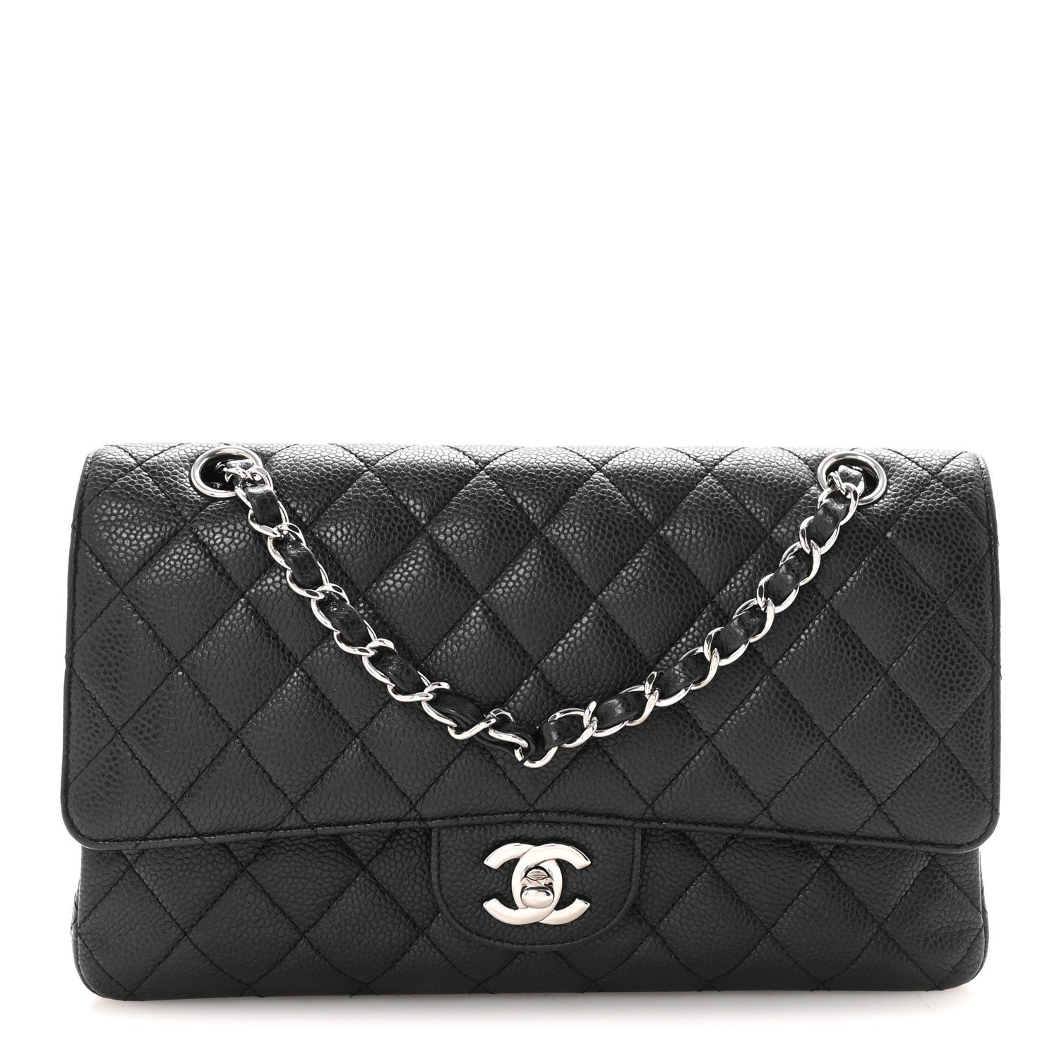 Chanel Caviar Quilted Medium Double Flap Black