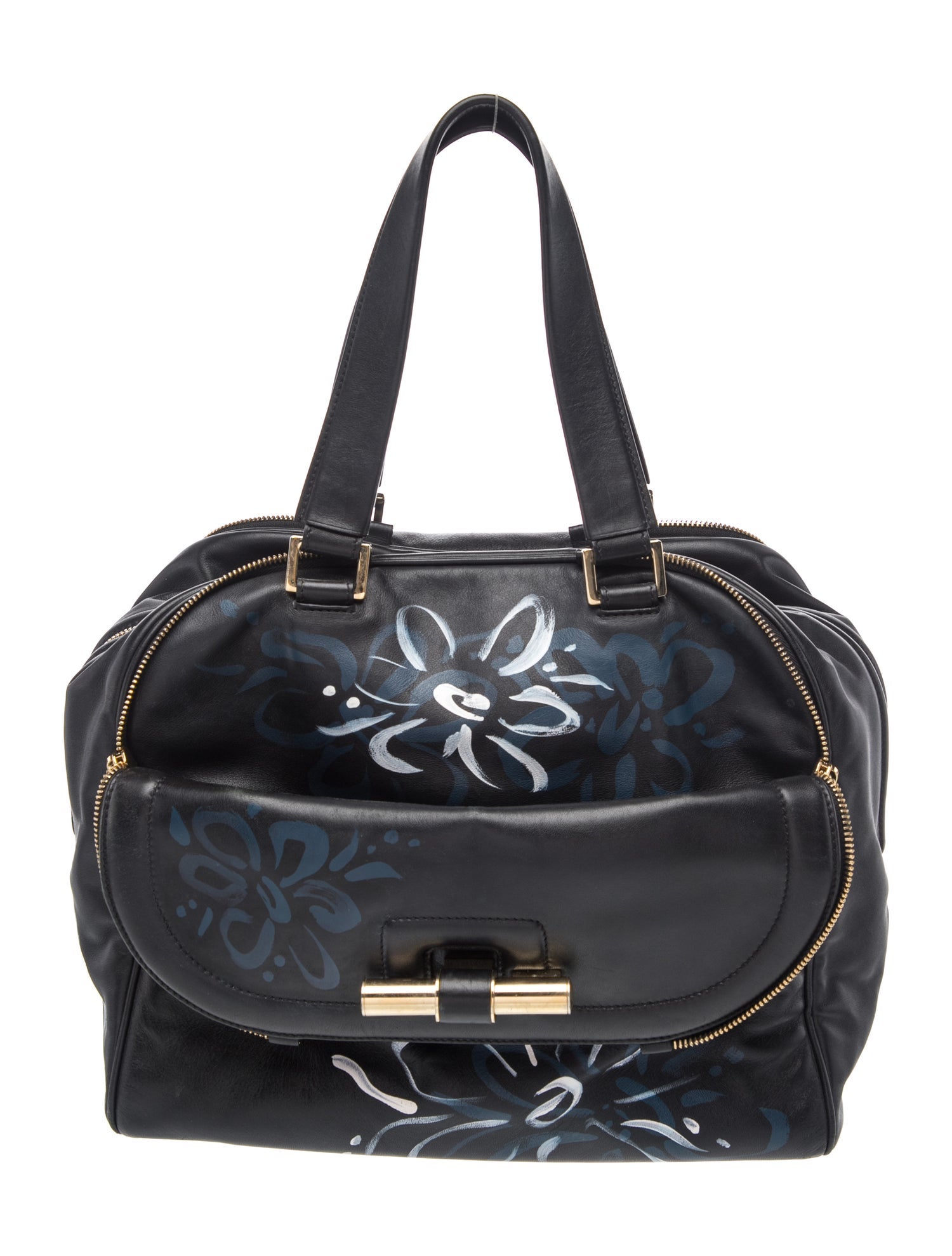Leather Top Handle Bag