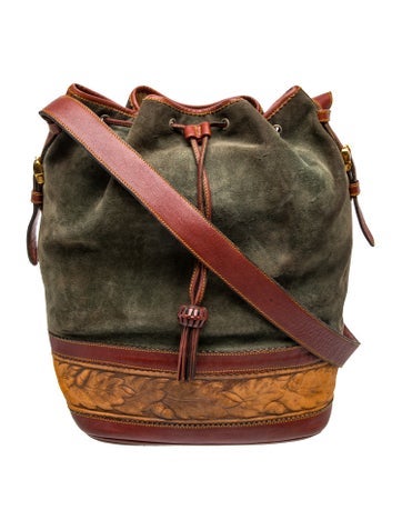 Suede Bucket Bag Vintage