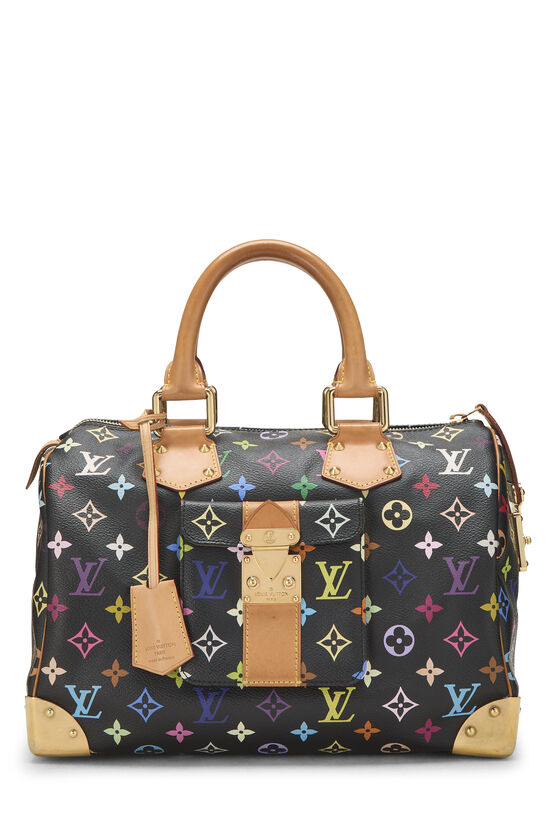 Louis Vuitton Takashi Murakami x Louis Vuitton Black Monogram Multicolore Speedy 30
