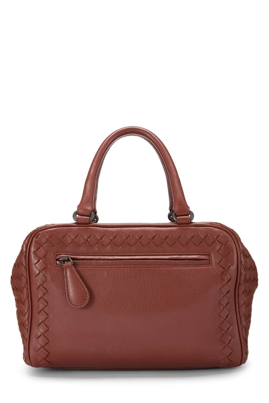 Brown Intrecciato Brera Bag Small