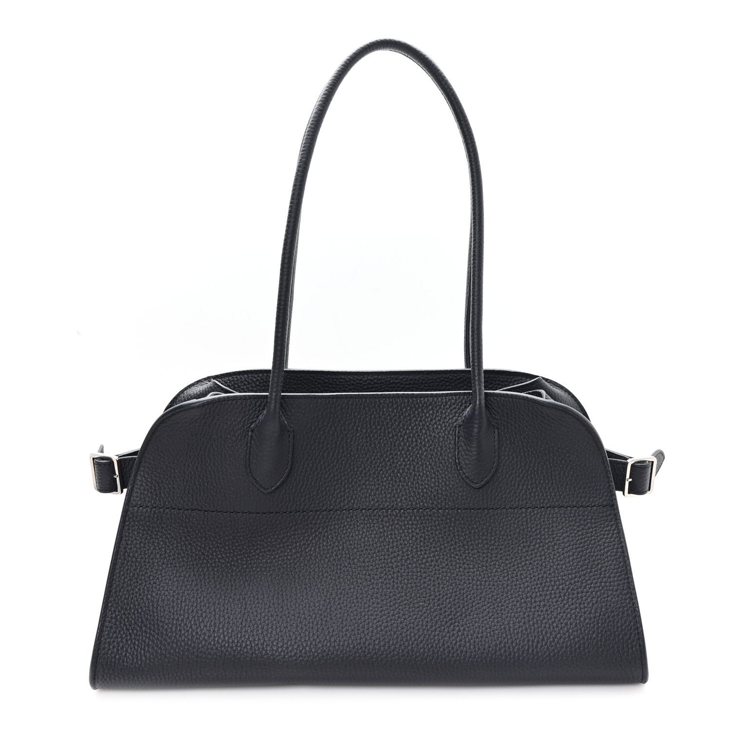 The Row Matte Grained Calfskin Margaux Shoulder 12 Marine